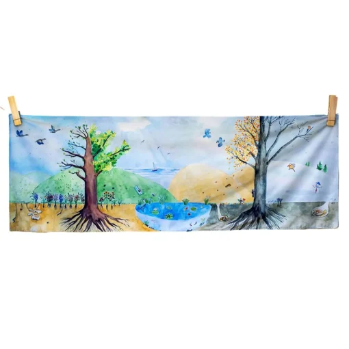 A Walk Through The Seasons Giant Vegan Play Cloth