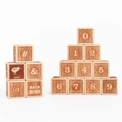 Animal Alphabet Blocks (English - Set of 15) - Handmade in Canada