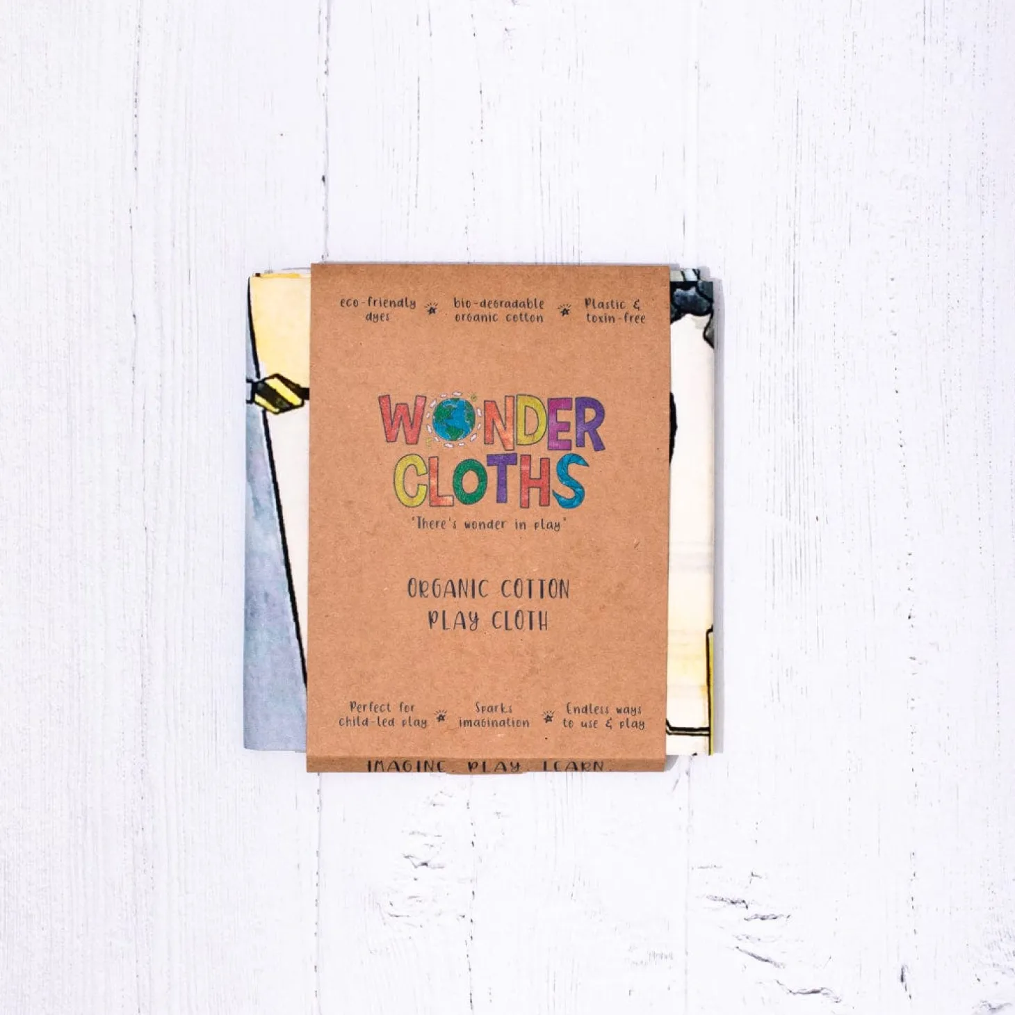 At The Building Site Vegan Play Cloth