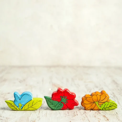 Blue Flower | Wooden Toy Figurine