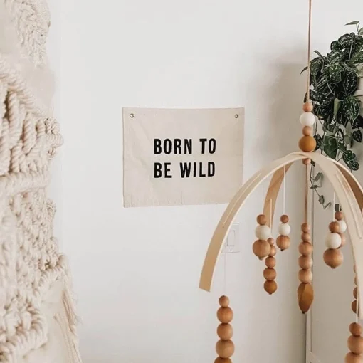 Born To Be Wild Canvas Banner