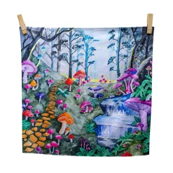 Enchanted Toadstool Forest Vegan Play Cloth
