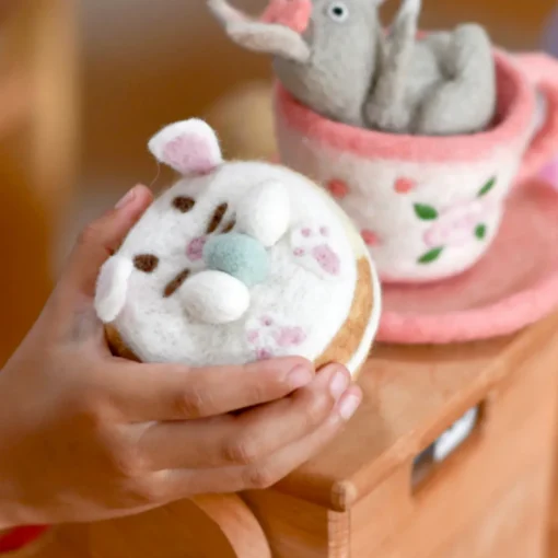 Felt Bunny Donut | Easter Play Food