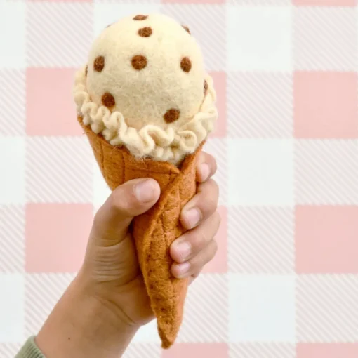 Felt Ice Creams and Waffle Cones | Play Food Set