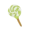 Felt Lime Green and White Swirl Lollipop | Play Food