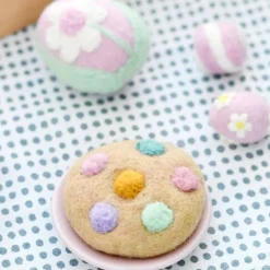 Felt M&M Pastel Cookie | Play Food