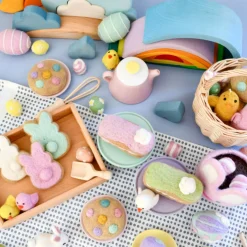 Felt M&M Pastel Cookie | Play Food