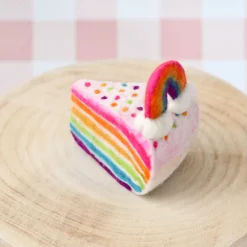 Felt Rainbow Cake Slice | Play Food