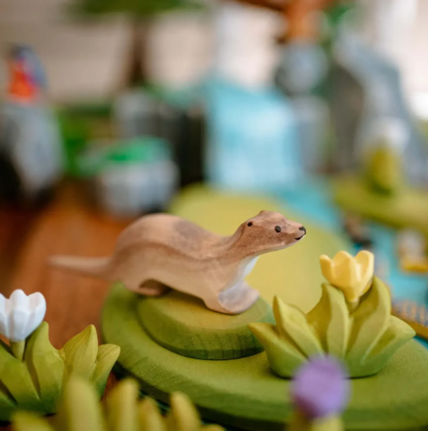 Grass with Yellow Flower (Small) | Wooden Toy