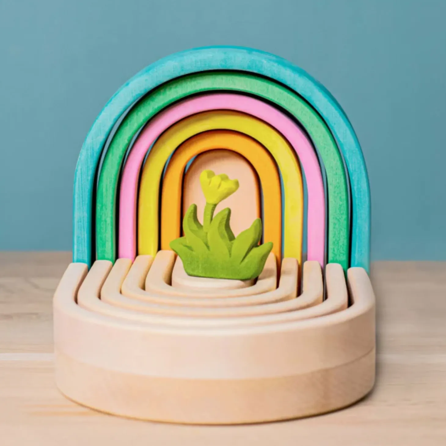 Grass with Yellow Flower (Small) | Wooden Toy