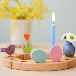 Grimm's Celebration Ring Deco (Easter Egg Floral Duo - 2pcs)