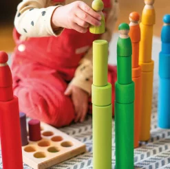 Grimm's Large Building Rollers (Rainbow)