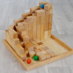 Grimm's Large Natural Stepped Pyramid Building Set