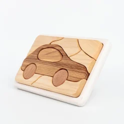 Handmade Wooden Mosaic Puzzle (Car)