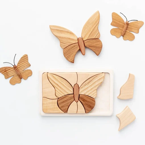 Handmade Wooden Mosaic Puzzle (Butterfly)