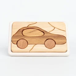 Handmade Wooden Mosaic Puzzle (Car)