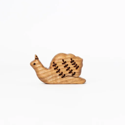 Handmade Wooden Snail Toy