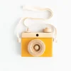 Handmade Wooden Toy Camera (Mustard)