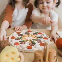 Handmade Wooden Toy Pizza