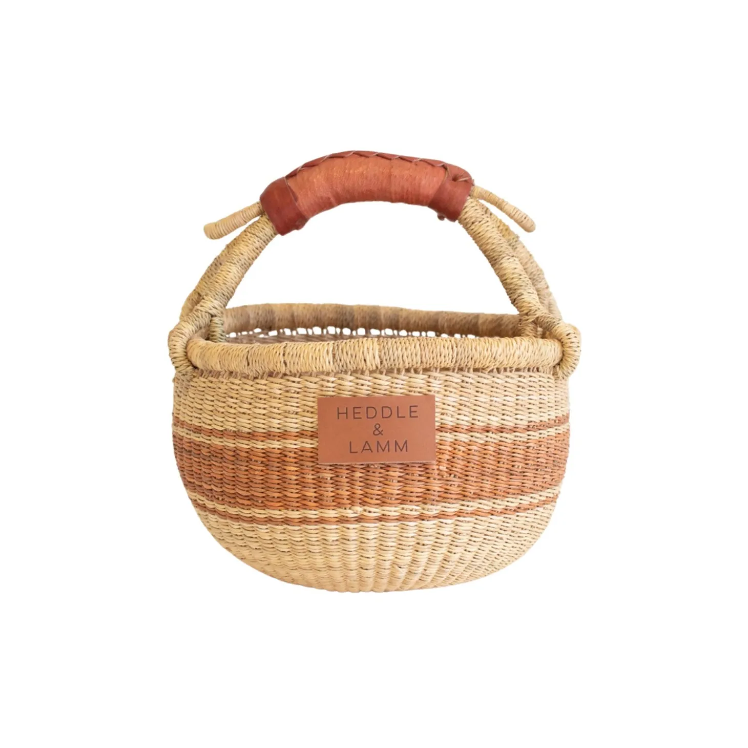 Heddle & Lamm Mini Bolga Basket (Osei Stripe)
