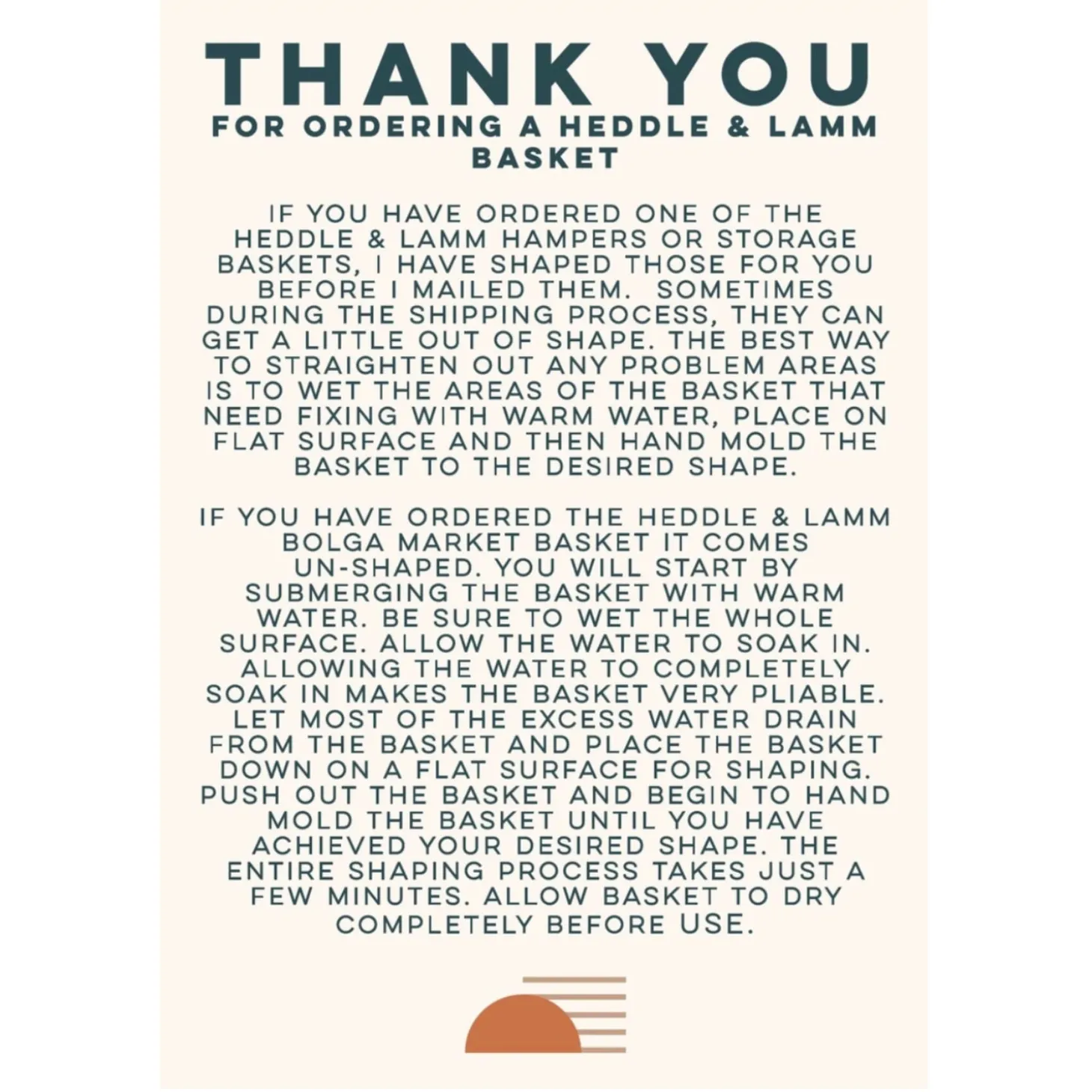 Heddle & Lamm Mini Bolga Basket (Red Brown Handle)