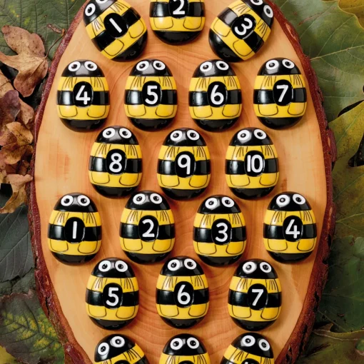 Honey Bee Number Stones (Set of 20)