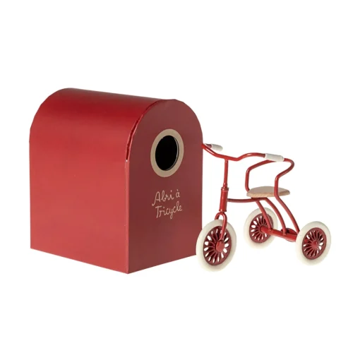 Maileg Abri à Tricycle - Red (Mouse)