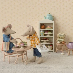 Maileg Denim Dress with Headband and Bag (Mum Mouse)