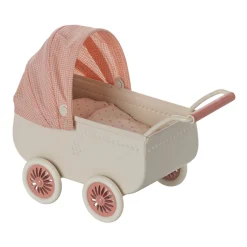 Maileg Pram - Coral (Baby Mouse)