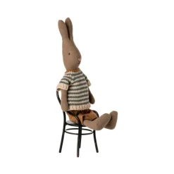 Maileg Rabbit Stripped Shirt and Brown Shorts (SIZE 1)