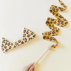 Mini Cheetah Silk & Wood Streamer