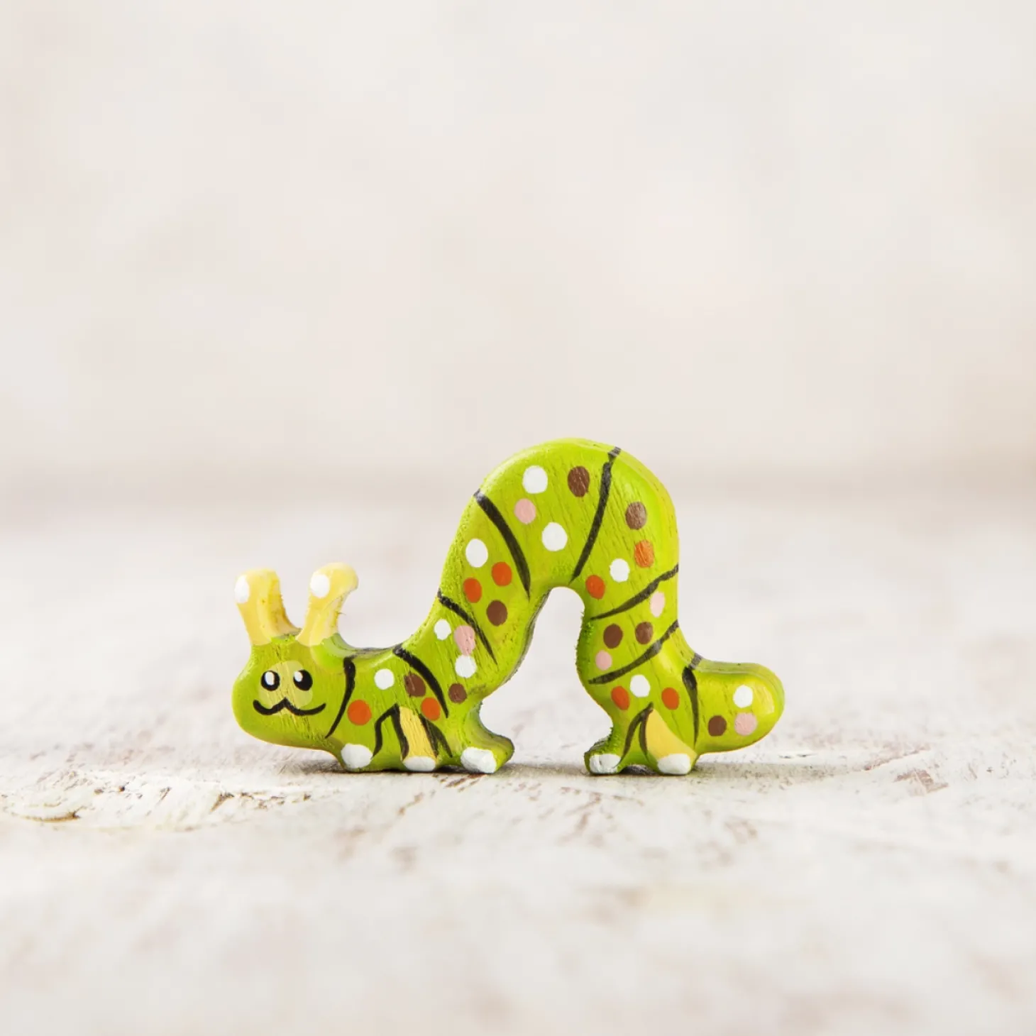 Miniature Caterpillar | Wooden Toy Insect