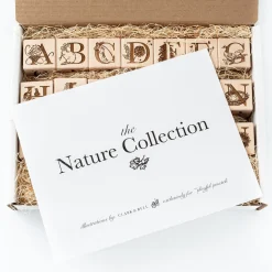 Nature Collection Alphabet Blocks (Set of 26) - Handmade in Canada