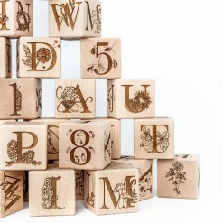 Nature Collection Alphabet Blocks (Set of 15) - Handmade in Canada