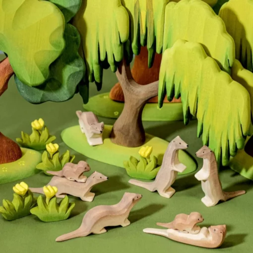 Otter Family Set (Set of 4) | Wooden Toy