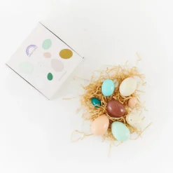 Painted Wooden Eggs (Set of 8)