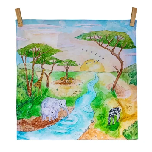 Plains of Africa Vegan Play Cloth