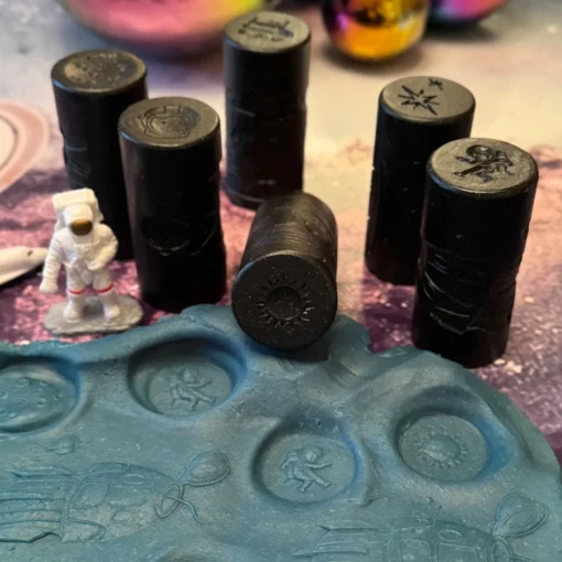Play Dough Rollers & Stamp Set (Space)