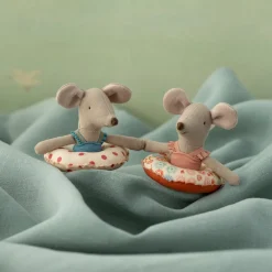 PRE-ORDER Maileg Beach Mouse with Float - Red Dot (Little Sister)