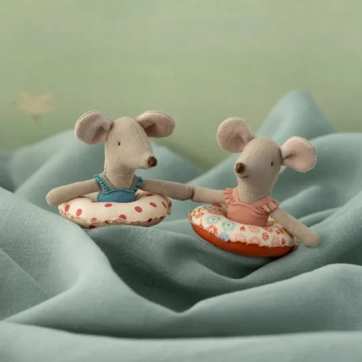 PRE-ORDER Maileg Beach Mouse with Float - Red Dot (Little Sister)