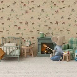 PRE-ORDER Maileg Folding Chair - Green Check (Mouse)