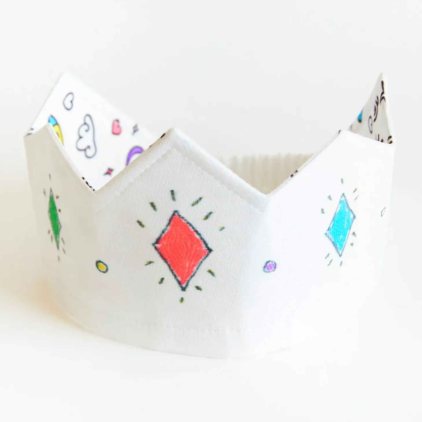 Rainbow Sky Coloring Crown and Markers Set