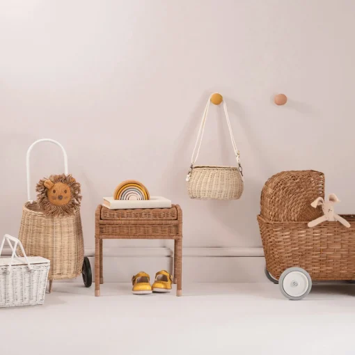 Rattan Mini Chari Bag (Straw)