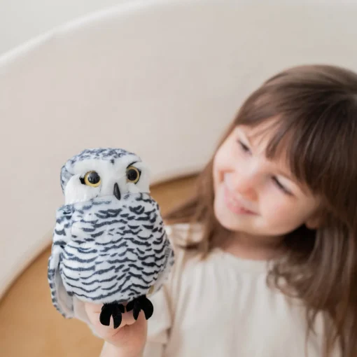 Small Snowy Owl Hand Puppet
