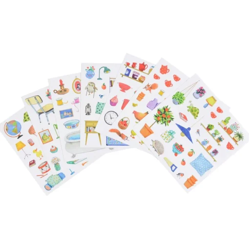 Sticker and Colouring Book (Big Family)