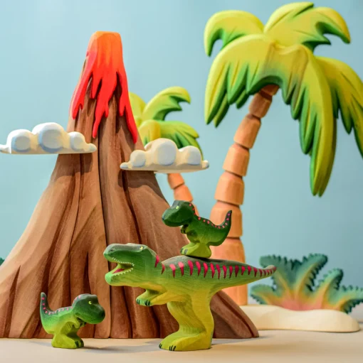 Volcano, Clouds & Lava | Wooden Toy