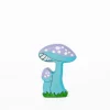 Whimsical Blue Fairy Mushrooms | Wooden Toy Figurine