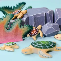 Wooden Baby Turtle (Green)