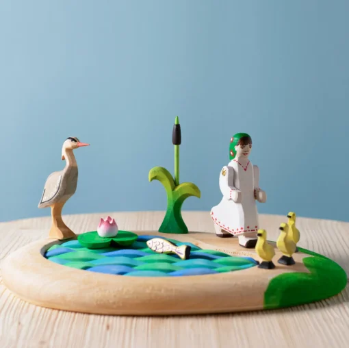 Wooden Grey Heron