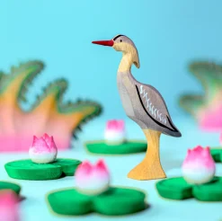 Wooden Grey Heron